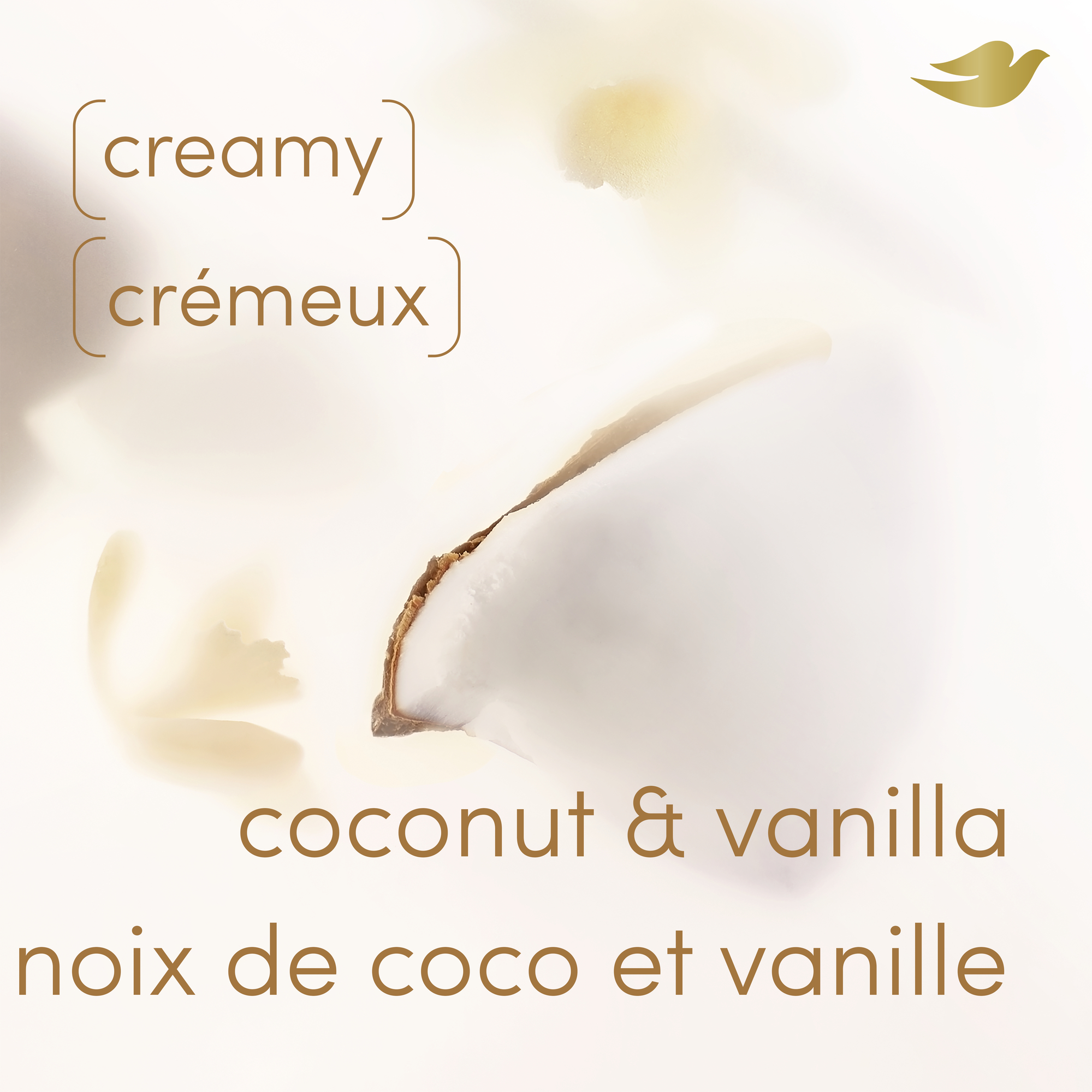 Dove Désodorisant en Bâton pour Tout le Corps Sans Aluminium Noix de Coco et Vanille, 68 g