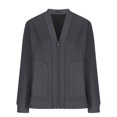 thumbnail image 4 of Pisexur Manteau d'Hiver pour Homme Mode Manteau Uni de Tempérament à Manches Longues Sans Capuche Manteau Décontracté d'Extérieur Vestes Manteau d'Hiver pour Homme Coupe-Vent Veste Veste Chaude, 4 of 5