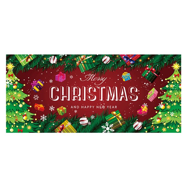 SIfdSeng Get it Fast Garage Door Banner Background Merry Garage Door Banner Cover Large Background for Outdoor Christma