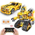 thumbnail image 1 of 2-in-1 Build a Robot Kit,901 Pieces Remote & APP Controlled Robot & Car,Robotic Toys STEM Projects for Kids Ages 6 7 8 9 10 11 12+, 1 of 7