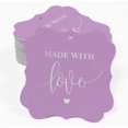 thumbnail image 2 of Inkdotpot Pack Of 50 Made With Love Wedding Paper Tags DIY Craft Bracket Shape Real Silver Foil Hang Tags, 2 of 7