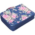 thumbnail image 2 of Qiilu Printed Pencil Case, Pencil Case 4 Layers For Art Students For Sort And Store Pencils, 2 of 8