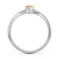 thumbnail image 4 of Birthstone Heart Ring with Shoulder Accents - Citrine (November), 4 of 4