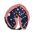 thumbnail image 3 of Pet Recovery Collar, Inflatable PVC Lining Prevent Scratch Bite Easy Storage Dog Cone Soft Adjustable Shoulder Strap Buckle  For Dogs Camo Hook And Hoop Fasteners,Blue USA Flag, 3 of 8