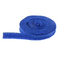 thumbnail image 1 of veasfak 1 Rouleau Picot Bord Dentelle Extensible Double Volant Ruban Couture Artisanat Bleu, 1 of 9