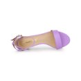 thumbnail image 4 of BLISSFUL STEP Women's Shoes Kitten Heel Ankle Strap Open Toe Sandals Purple 7, 4 of 7