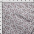 thumbnail image 4 of oneOone Polyester Spandex Light Purple Fabric Floral Sewing Material Print Fabric By The Yard 56 Inch Wide, 4 of 4