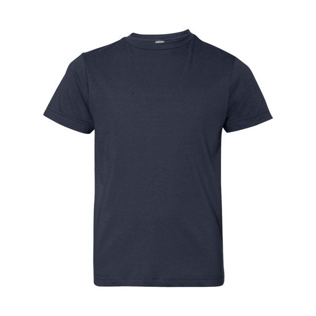 Youth Fine Jersey Tee, XS, Navy