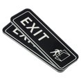 thumbnail image 1 of Unique Bargains EXIT Sign 6'x2' Self Adhesive Door Sticker Mounting Strip Black 2 Pack, 1 of 6