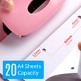 thumbnail image 3 of KW-triO Portable 2 Hole Punch Handheld Metal Hole Puncher 20 Sheet Capacity 6mm Aperture Paper, 3 of 8