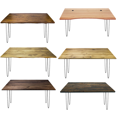 thumbnail image 2 of Set of 4 AnthroDesk Carbon Steel Metal Table Legs. for Dining Room, Patio, Coffee Table, Office, Home Office with Matte Black Powder Coating (Hairpin 28"), 2 of 8