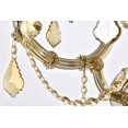 thumbnail image 3 of Elegant Lighting Maria Theresa Transitional 7 Light E12 Golden Teak Wall Sconce, 3 of 9