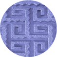 thumbnail image 1 of Ahgly Company Tapis Rond Lavable en Machine Intérieur Transitionnel Mimosa Violet, 7 Pieds Rond, 1 of 7