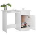 thumbnail image 3 of vidaXL Desk High Gloss White 100x50x76 cm Engineered Wood, 3 of 5