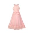 thumbnail image 2 of Flower Girls Dress Halter Bow Tie Ruffle Wedding Bridesmaid 8 Years, 2 of 7