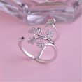 thumbnail image 2 of XZNGL Diamond Ring Butterfly Leaf Flower Diamond Ring Latest Ladies' Trend Ring, 2 of 2