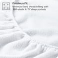 thumbnail image 5 of Bare Home Cozy Fleece Fitted Sheet - Extra Plush Polar Fleece - Deep Pocket Bed Sheet - King, White, 5 of 5