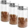 thumbnail image 1 of JS Gourmet - Set of 3 Glass Containers with Airtight Lid, 1700ml Capacity, 1 of 1