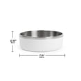 thumbnail image 5 of One Paw, Small Double Stainless Steel Dog Bowl, 1.3L (44 oz), 5 of 5