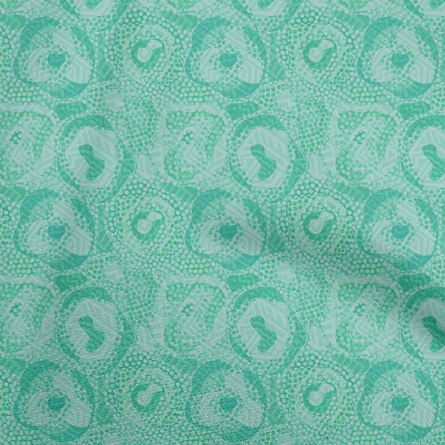 oneOone Velvet Sea Green Fabric Abstracts Craft Projects Decor Fabric Printed By The Yard 58 Inch Wide