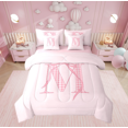 thumbnail image 1 of Erosebridal Literie Nœud Papillon Taille Simple pour Adolescents, Lit Lettre m Initiale en Sac Taille Simple, Décor Monogramme, Réversible, 1 of 1