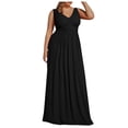 thumbnail image 1 of UPPADA Plus Size Wedding Guest Dress for Womens Short Sleeve Wedding Ball Prom Formal Dress Floor-Length Dress Cocktail Wedding Formal Wrap Dress Early of Day Deals Today 2025, 1 of 6