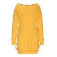 thumbnail image 4 of Birdeem Womens Summer Over Size Loose Large Long-Sleeved off Shoulder Dress, 4 of 5