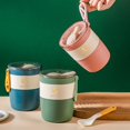thumbnail image 2 of Stainless Steel Lunch Box With Spoon Bento Box Soup Cup Food Container Vaccum Cup For Kids School, 2 of 6