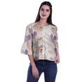 thumbnail image 4 of Moomaya Hauts Boho Coton Décontractés Amples Blouses Haut d'Été Col Rond T-Shirt, 4 of 4