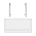 thumbnail image 4 of Rongfmy Desk Drawer Keyboard Tray Ergonomic Keyboard Tray Under Desk for Office Home Gray White, 4 of 9
