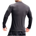 thumbnail image 3 of RXIRUCGD Chandail Décontracté de Mode pour Homme, Couleur Unie, Sport, Manches Longues, Col Rond, Chemisiers, Noir, Taille : L, 3 of 4