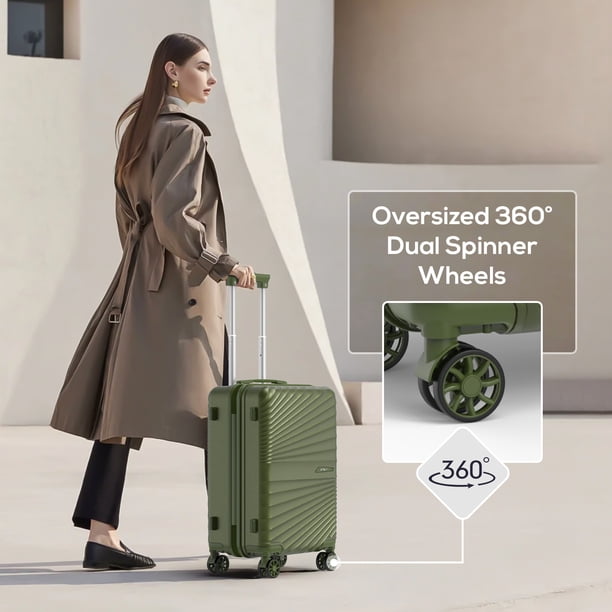 Joyway 4-Piece Hardside Luggage Set with Spinner Wheels and TSA