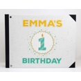 thumbnail image 2 of Darling Souvenir White Number Candle & Confetti Birthday PartyGuestbookHardbound Cover Personalized Printed MemoryGuestRegistry-9 x 12 Inches, 2 of 4