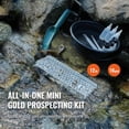 thumbnail image 2 of KFFKFF Compact Gold Prospecting Set, 12inch Aluminum Alloy Gold Extraction Tools, 16 Piece Kit Including Gold Pan, Magnet Separator, Classifier Screen, Drawstring Carry Bag and Additional Items, 2 of 9