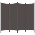 thumbnail image 2 of vidaXL 4-Panel Room Divider Anthracite 200x180 cm, 2 of 5