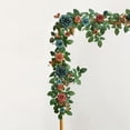 thumbnail image 4 of Guirlande Réaliste de Verdure Artificielle et de Roses pour Décoration de Table et Chaise de Mariage, Fausse Vigne Botanique avec Feuilles Réalistes pour Arrangement Rustique de Centre de Table en Arche, 4 of 8