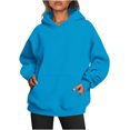 thumbnail image 1 of MeetoTime Sweat à Capuche Surdimensionné pour Femmes 2024 Décontracté à Manches Longues avec Poches, 1 of 5