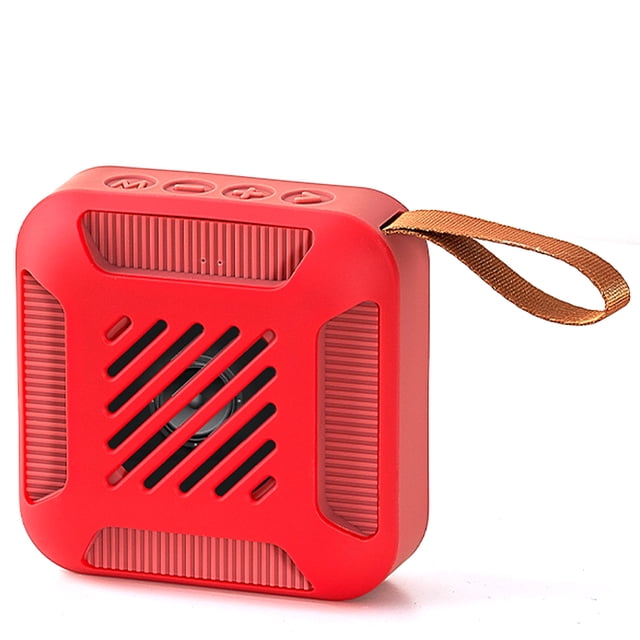 TFixol Haut-Parleur Bluetooth Sans Fil avec Micro Intégré, Conception Portable Étanche, Autonomie de 36 H, Rouge, Idéal pour l'Extérieur, la Maison, la Cuisine et les Fêtes, Compatible avec Téléphones et Tablettes.