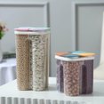 thumbnail image 4 of wamans Food Organizers Transparent Food Grain Storage Cans Jar Tank Divider Boxes Kitchen Plastic B Clearance Items, 4 of 6