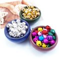 thumbnail image 4 of 100Pcs/Set Jingle Bells Nordic Style Shatter-proof Small Size Christmas Tree Hanging Bells Decor for Festival, 4 of 10
