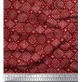 thumbnail image 1 of Soimoi Poly Georgette Fabric Aztec Southwestern Printed Fabric 1 Yard 42 Inch Wide, 1 of 3