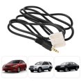 thumbnail image 3 of Audio Input Adapter, Black Perfect Fit 3.5mm Car Audio Input Cable 1m Length  Replacement for Tacoma Highlander Yaris for Cellphone for MP3 MP4, 3 of 8
