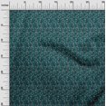 thumbnail image 2 of oneOone Polyester Lycra Fabric Leaves & Floral Block Print Sewing Fabric BTY 56 Inch Wide, 2 of 4