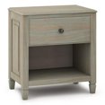thumbnail image 1 of Simpli Home Connaught Table de Chevet Traditionnel en Bois de 24 Pouces Gris, 1 of 6