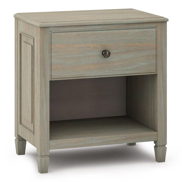 Simpli Home Connaught Table de Chevet Traditionnel en Bois de 24 Pouces Gris