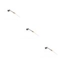 thumbnail image 4 of yingyy Model Railway Lamp Outdoor 1:87 Scale Streetlight Building LED Park Light Garden Yard Building Layout Decorations Type A Black 3Set, 4 of 6