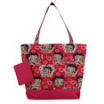 thumbnail image 2 of Betty Boop Tote Bag Fashion Shoulder Bag (Fuchsia Pink), 2 of 4