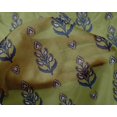 thumbnail image 4 of oneOone Silk Tabby Fabric Leaves & Paisley Block Print Fabric By Yard 42 Inch Wide, 4 of 4