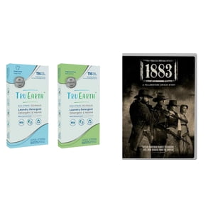 Tru Earth Platinum Eco-Strips Laundry Detergent, 116 Wash Loads (Fragrance Free) + 1883: A Yellowstone Origin Story [DVD] English Only (Free)