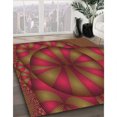 thumbnail image 3 of Ahgly Tapis Rectangulaire Lavable en Machine Intérieur Transitionnel Acajou Brun, 5 Pieds x 7 Pieds, 3 of 7